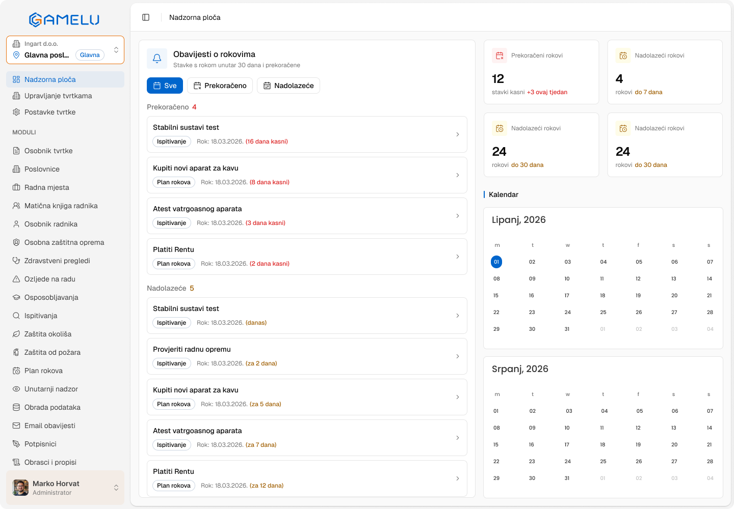 Gamelu platforma za upravljanje